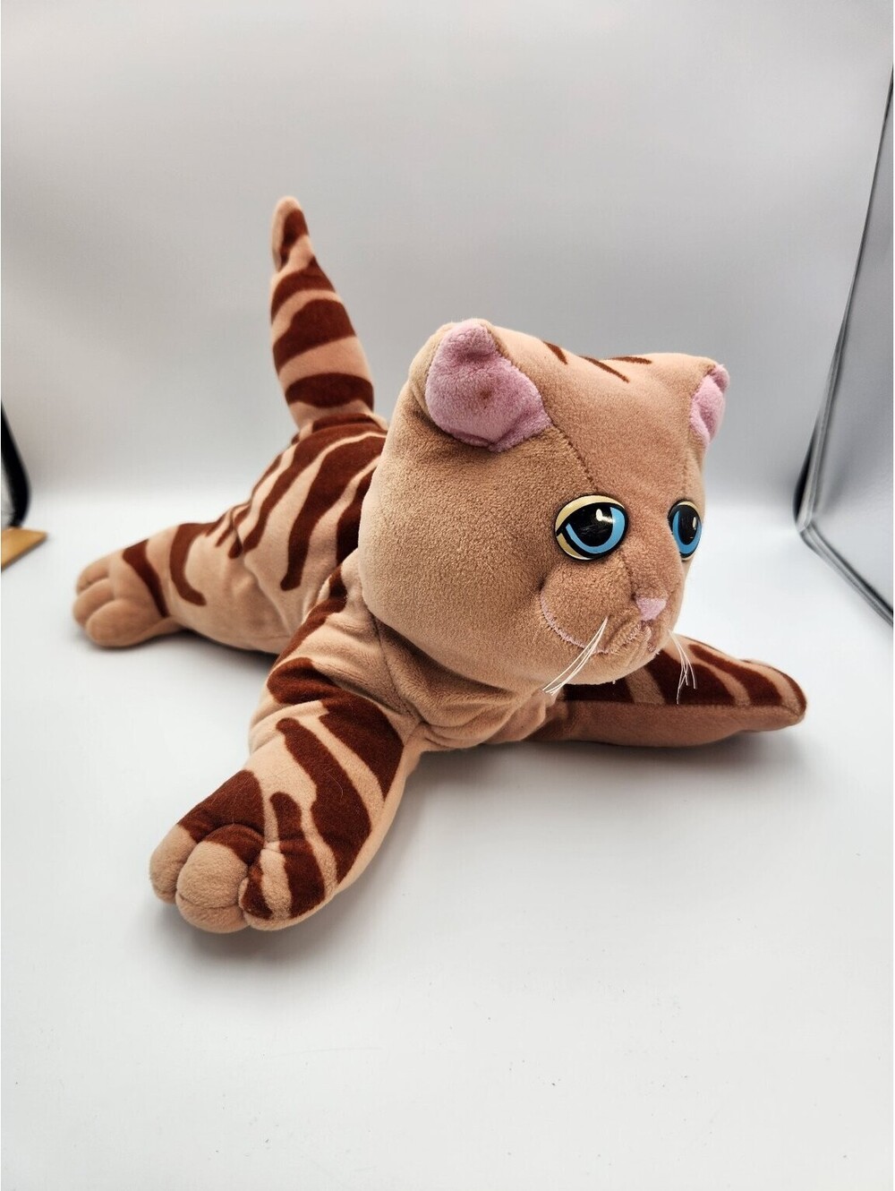 Vintage 1985 Tonka Pound Pur-r-ries Brown Striped Tabby Cat Plush Stuffed B12